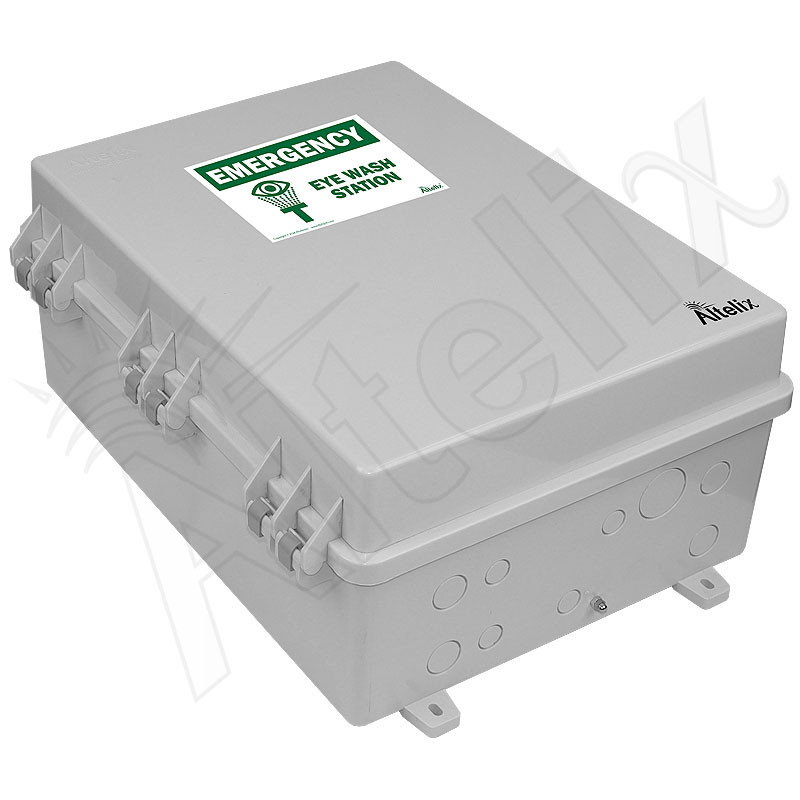 Altelix Weatherproof Emergency Dual Eye Wash Enclosure - 17x14x7