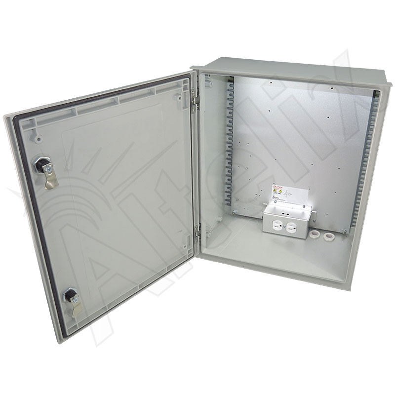 Altelix 20x16x8 NEMA 4X Fiberglass Weatherproof Enclosure with