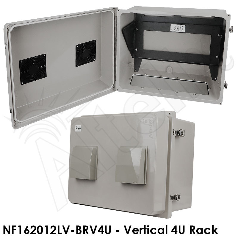 Altelix 16x20x12 Equipment Rack Fiberglass Weatherproof NEMA