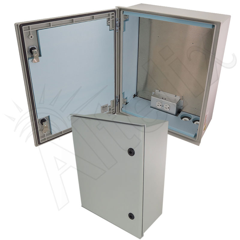 Altelix 20x16x8 Insulated NEMA 4X Fiberglass Heated Weatherproof