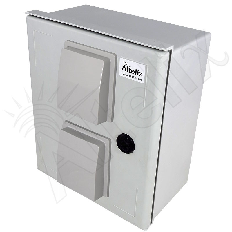 Altelix 12x10x6 Vented Industrial DIN Rail Fiberglass Weatherproof