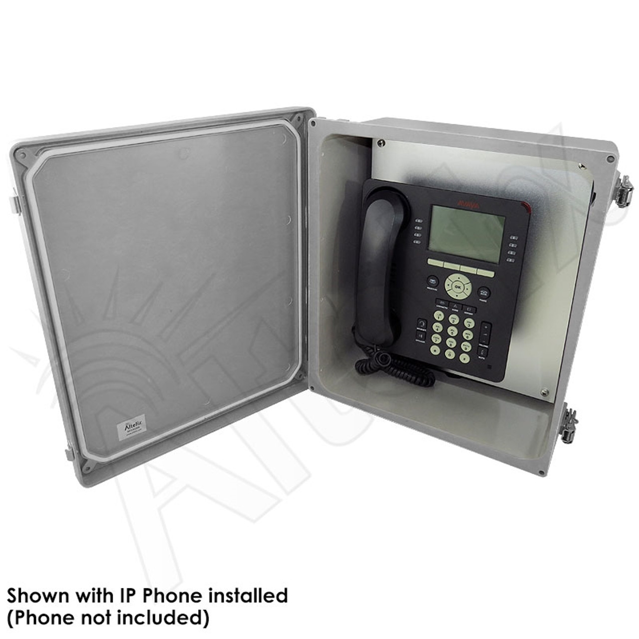 Altelix 14x12x6 NEMA 4X Outdoor Weatherproof IP Phone Call Box