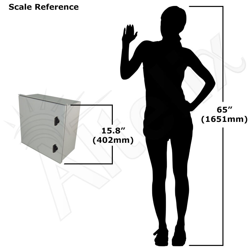 Altelix 16x16x8 NEMA 4X Fiberglass Weatherproof Enclosure - Altelix