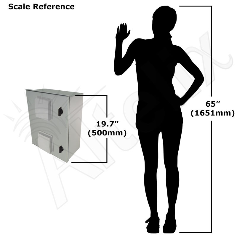 Altelix 20x16x8 Fiberglass Vented Weatherproof NEMA Enclosure