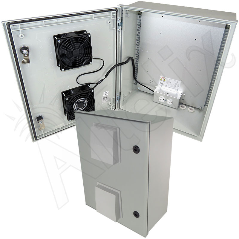 Altelix 20x16x8 Vented Fiberglass Weatherproof NEMA Enclosure with