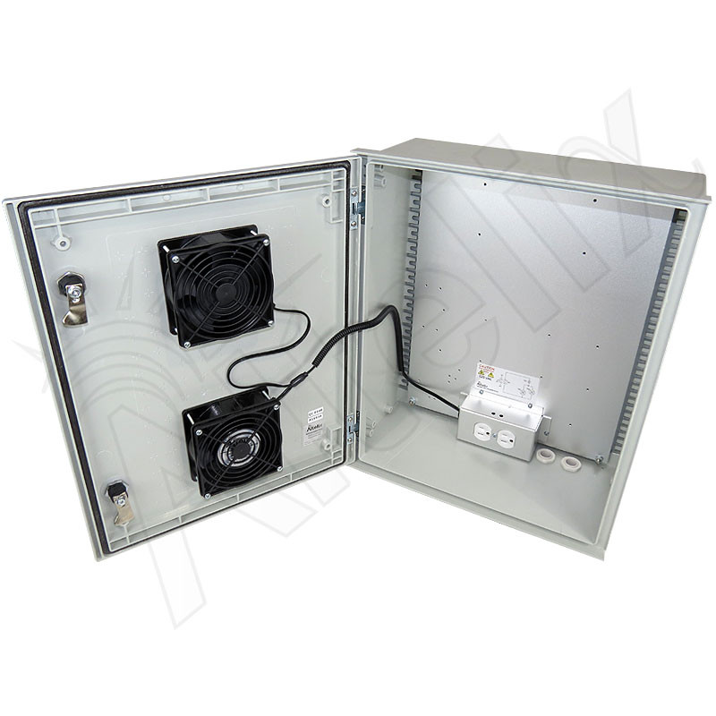 Altelix 20x16x8 Vented Fiberglass Weatherproof NEMA Enclosure with