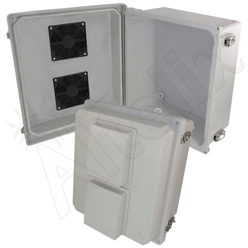 Altelix 14x12x8 Fiberglass Weatherproof Vented NEMA Enclosure