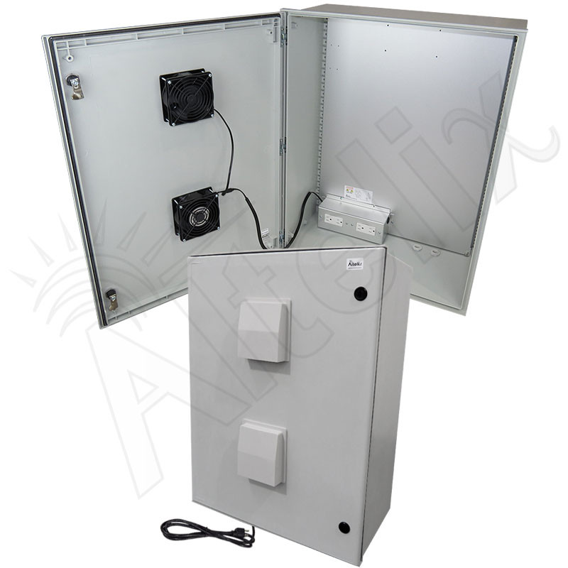 Altelix 32x24x12 Vented Fiberglass Heated Weatherproof NEMA