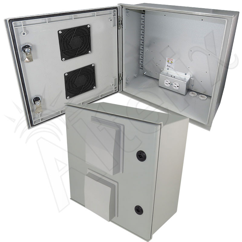 Altelix 16x16x8 Vented Fiberglass Weatherproof NEMA Enclosure with