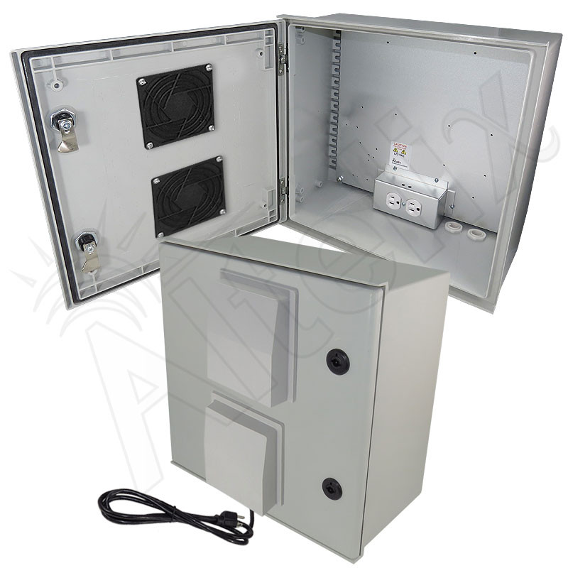 Altelix 16x16x8 Vented Fiberglass Weatherproof NEMA Enclosure with