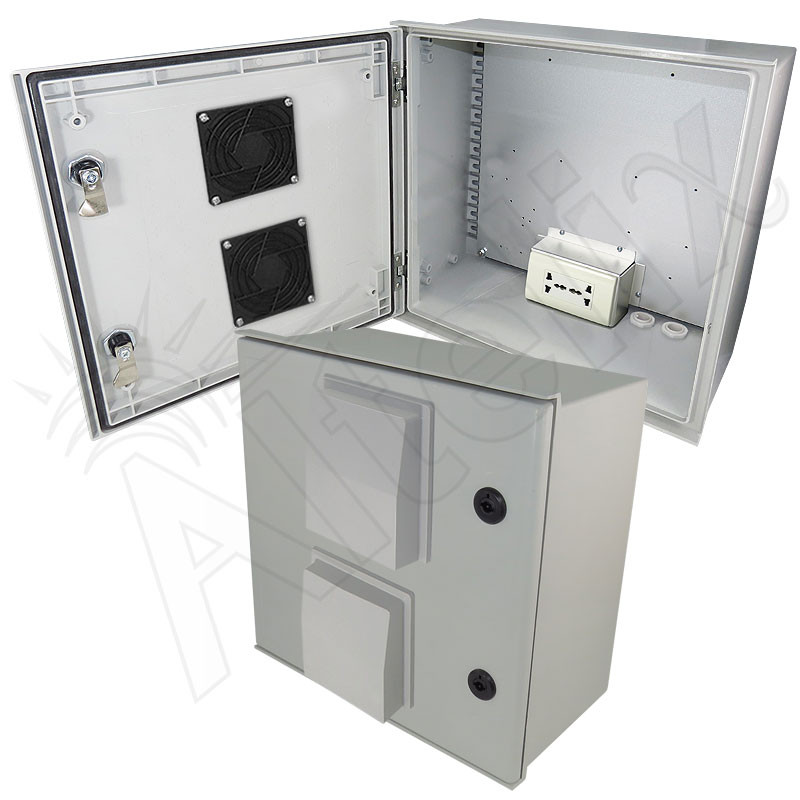 Altelix 16x16x8 Vented Fiberglass Weatherproof NEMA Enclosure with