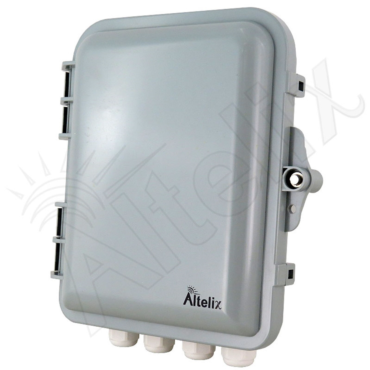 Altelix 9x8x3 PC+ABS Weatherproof Vented Utility Box NEMA Enclosure with  Hinged Door and Aluminum Mounting Plate