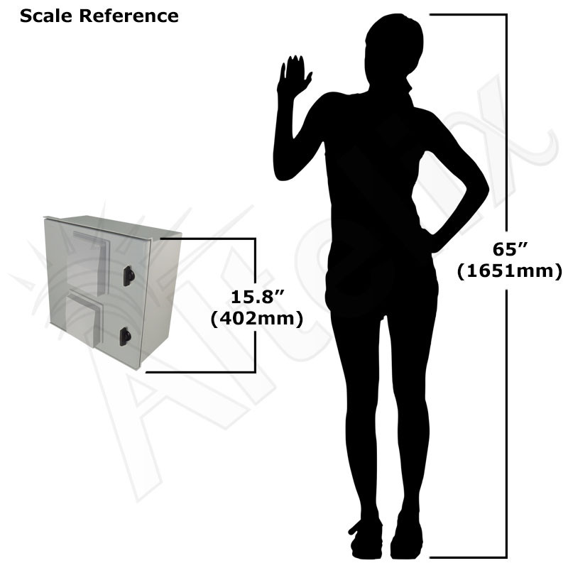 Altelix 16x16x8 Vented Fiberglass Weatherproof NEMA Enclosure with