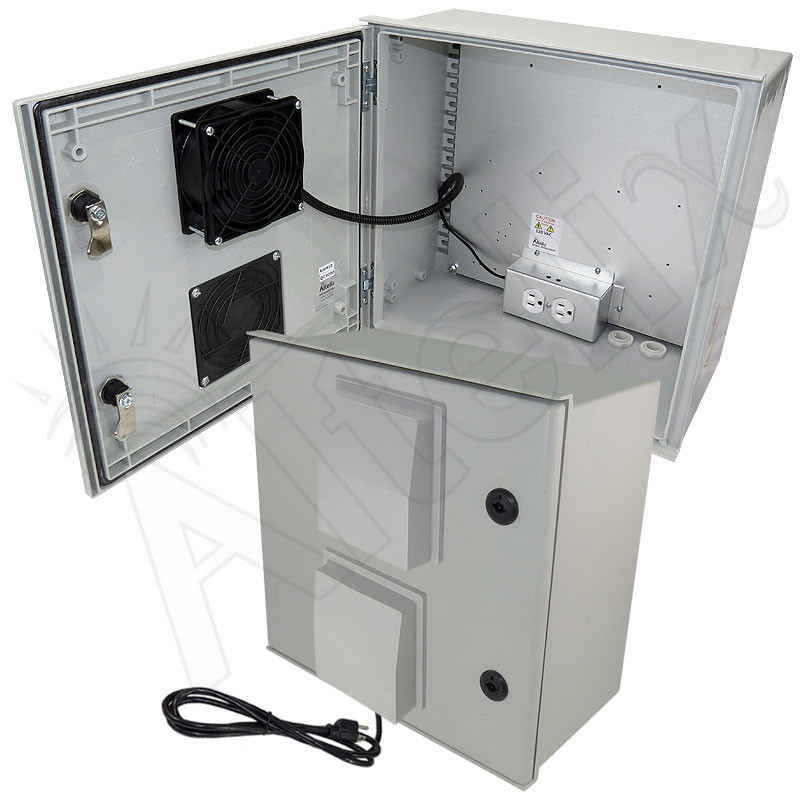 Altelix 16x16x8 Vented Fiberglass Weatherproof NEMA Enclosure with