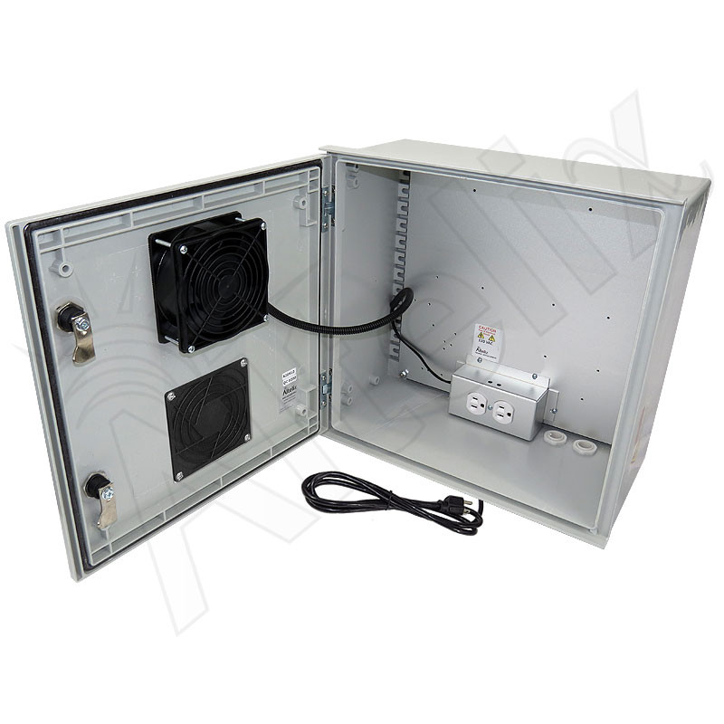 Altelix 16x16x8 Vented Fiberglass Weatherproof NEMA Enclosure with