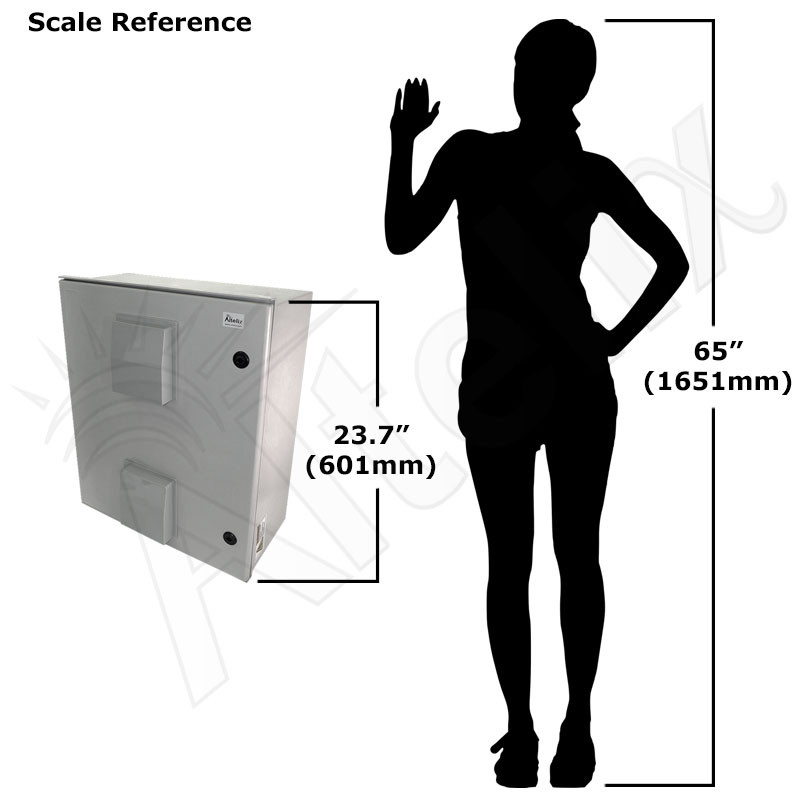 Altelix 24x20x9 Vented Fiberglass Weatherproof NEMA Enclosure with