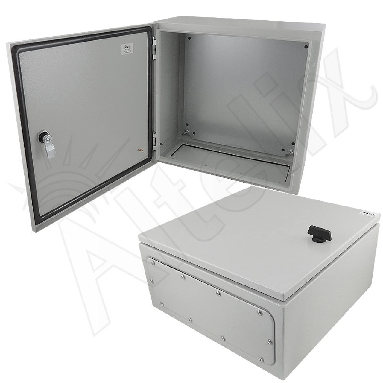 Altelix 16x16x8 NEMA 4X Steel Weatherproof Enclosure with Steel