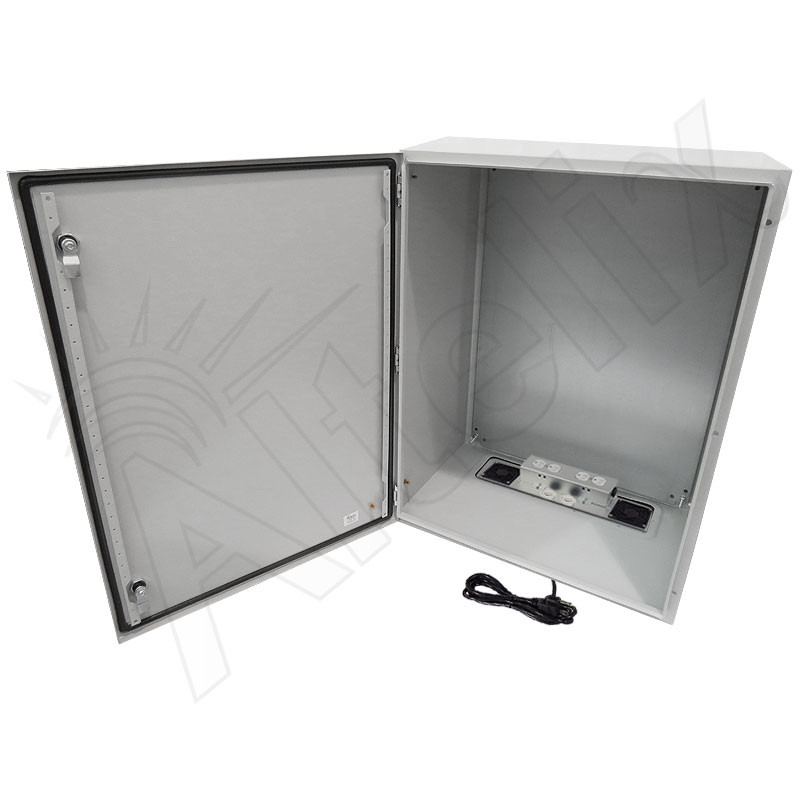 Altelix 32x24x16 Vented Steel Weatherproof NEMA Enclosure with
