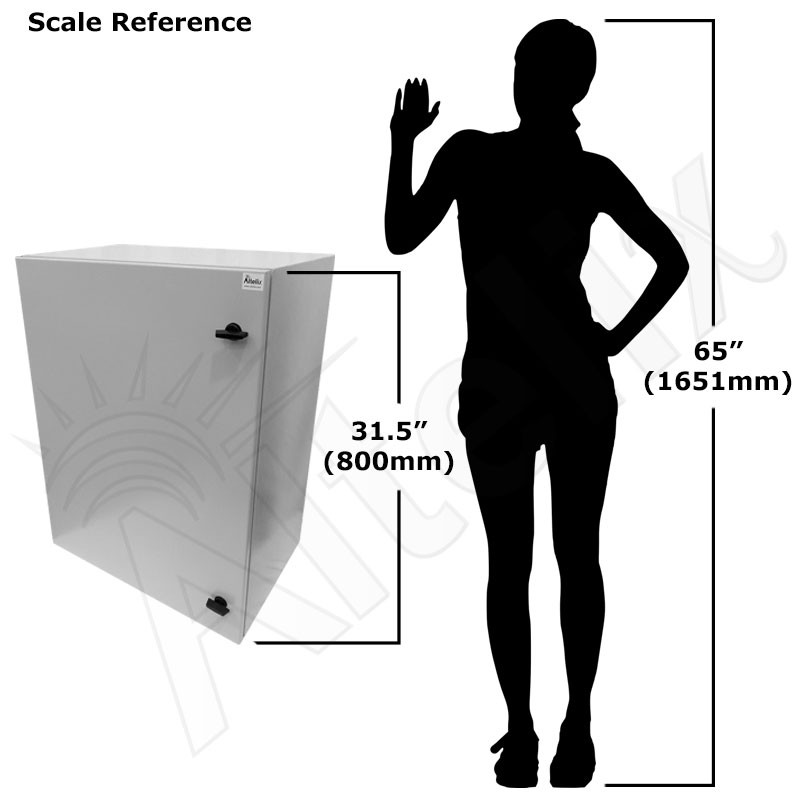 Altelix 32x24x16 Vented Steel Weatherproof NEMA Enclosure with