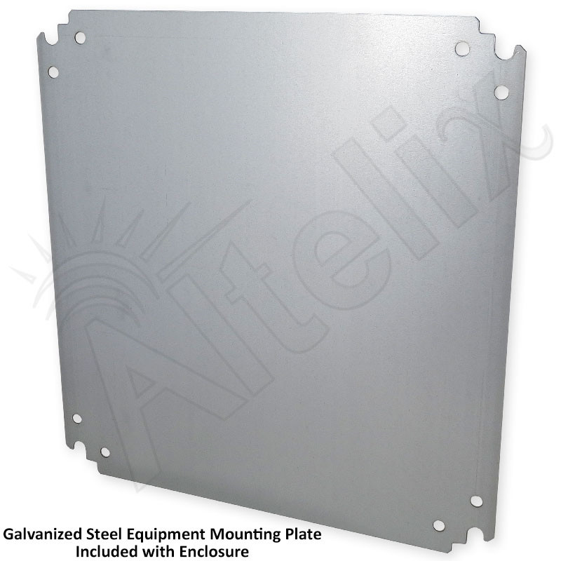 Altelix 16x16x8 Vented Steel Weatherproof NEMA Enclosure with 120