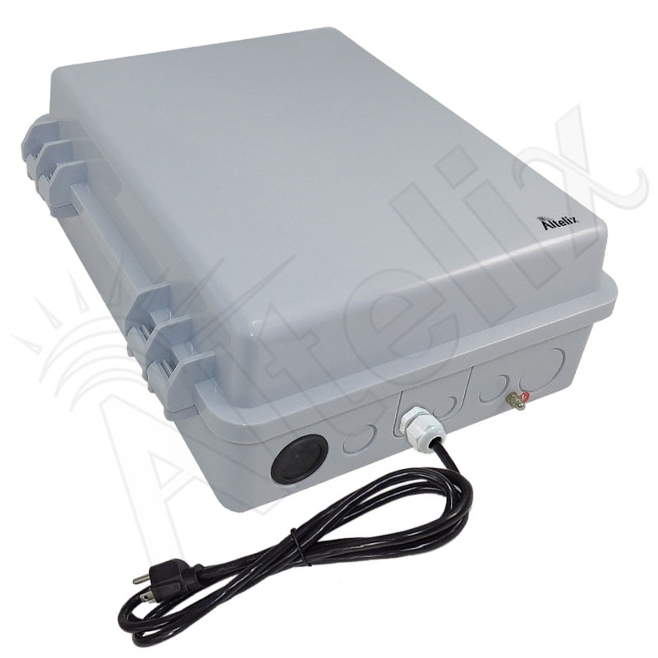 Altelix 14x11x5 PC + ABS Weatherproof Power Box NEMA Enclosure with 120V  Power Outlets