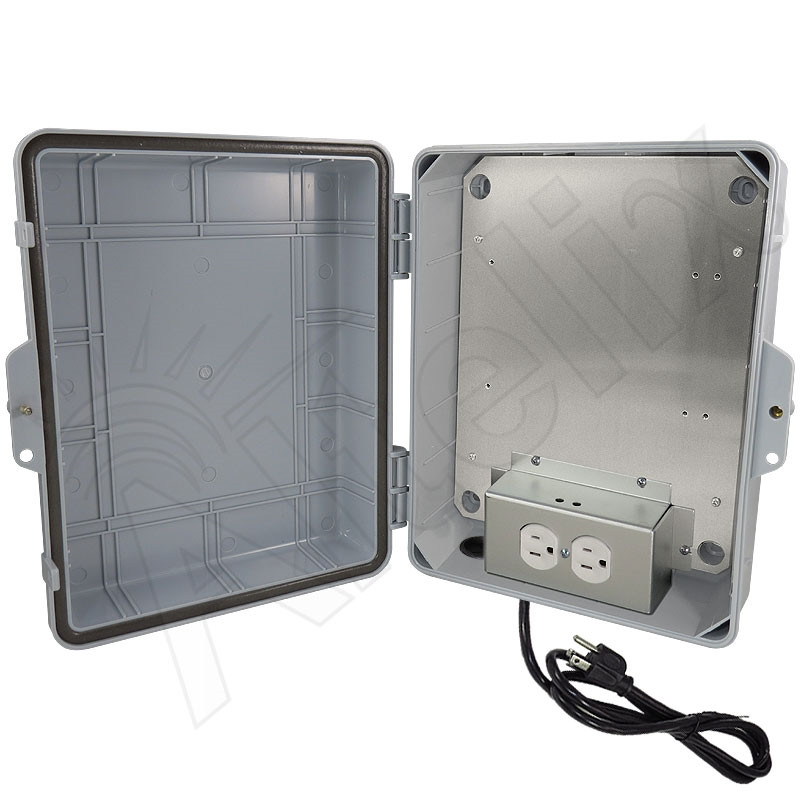 Altelix 14x11x5 PC + ABS Weatherproof Power Box NEMA Enclosure