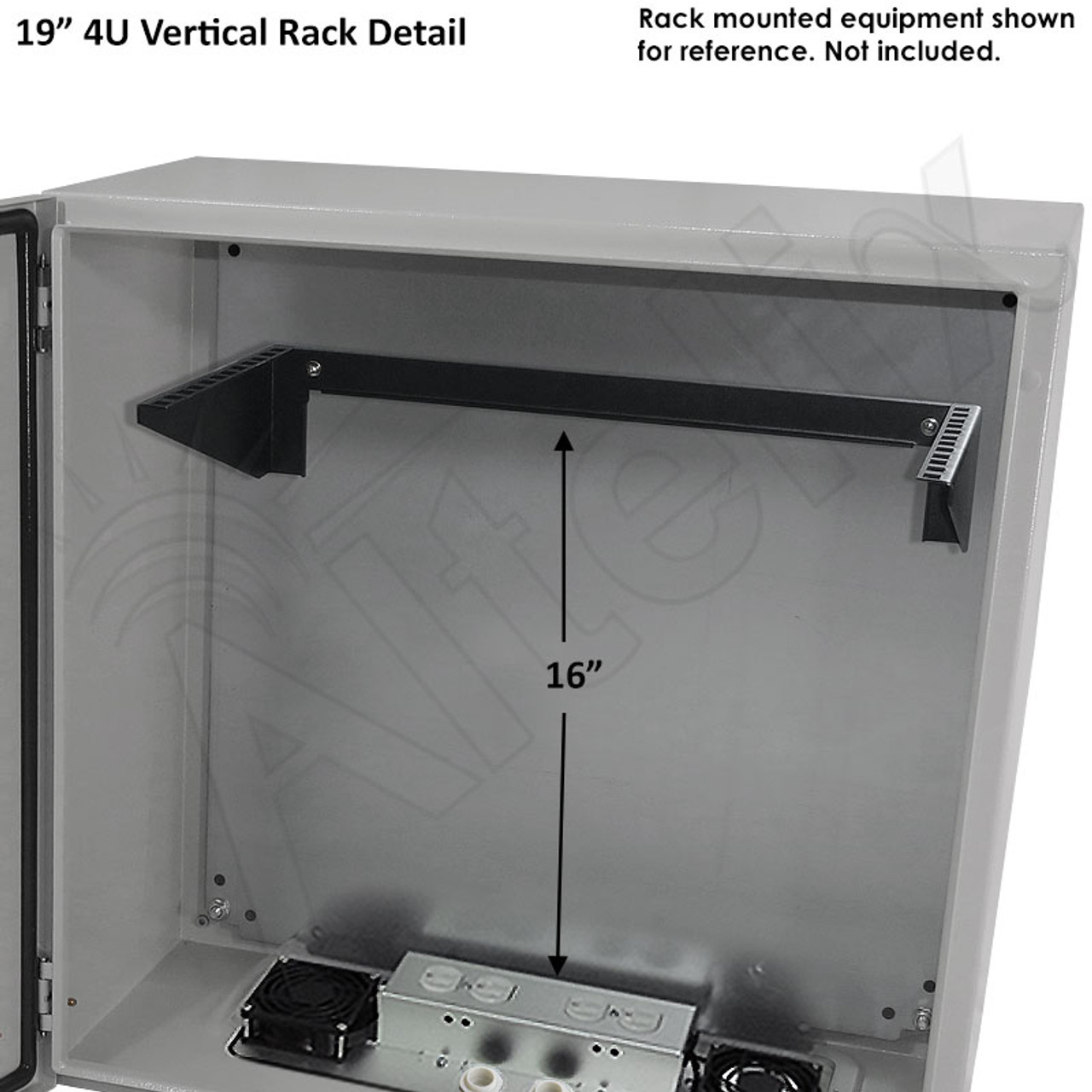 1224 a Altelix 24x24x12 120VAC 20A Steel NEMA Enclosure for UPS