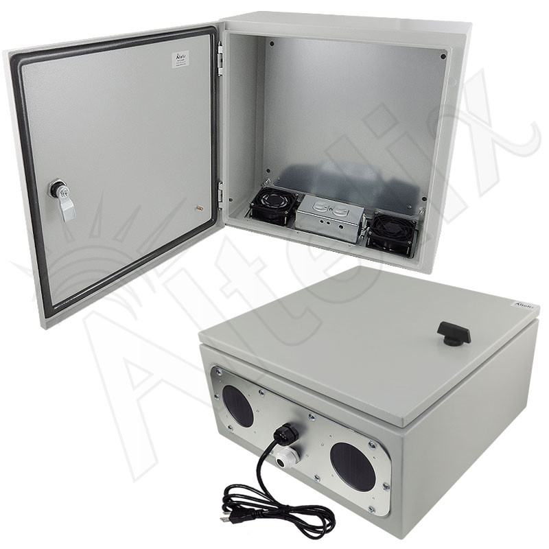 Altelix 16x16x8 Steel Weatherproof NEMA Enclosure with Dual