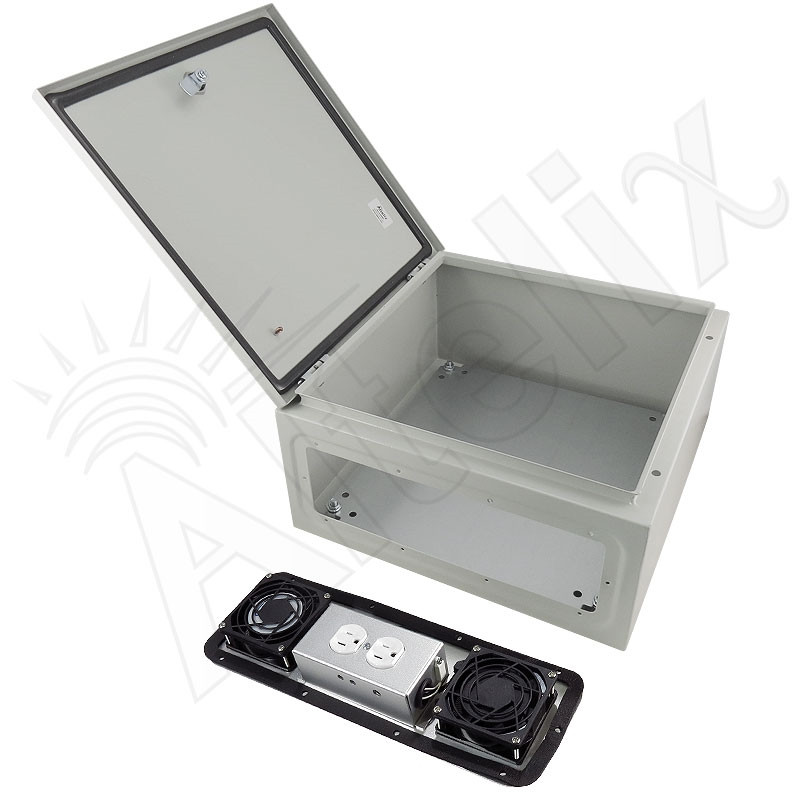 Altelix 16x16x8 Steel Weatherproof NEMA Enclosure with Dual