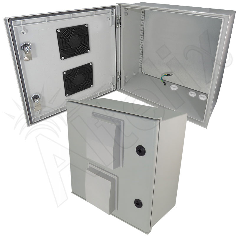 Altelix 16x16x8 Vented Fiberglass Weatherproof NEMA Enclosure with