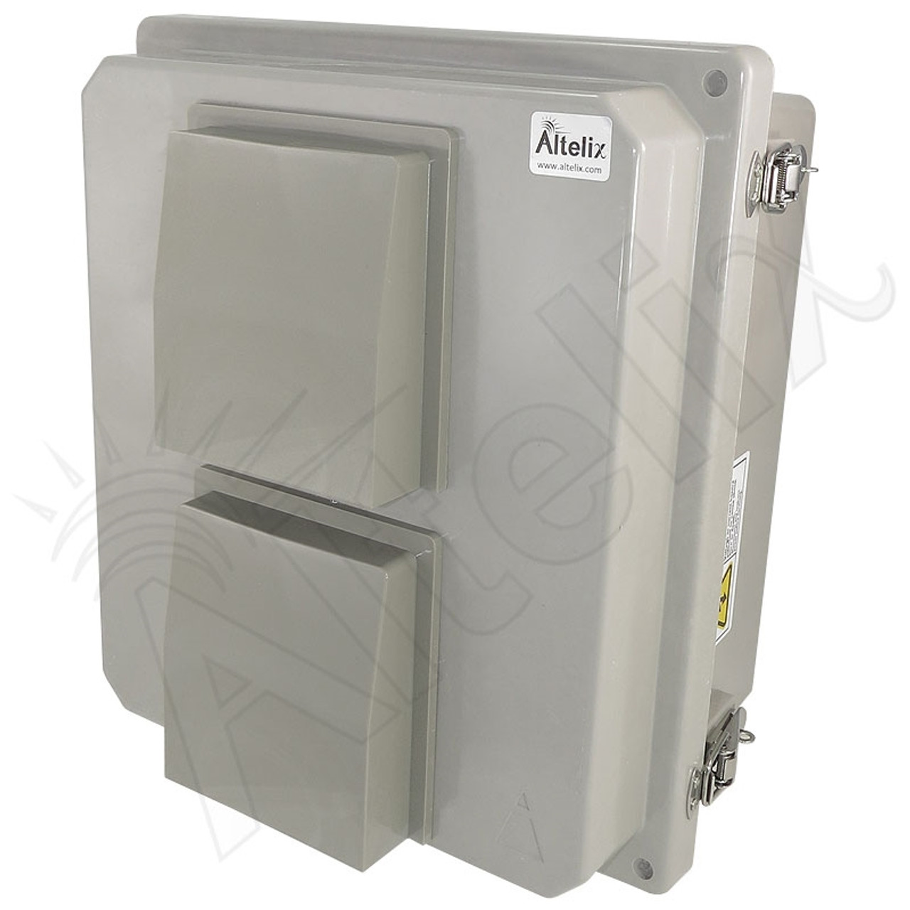 Altelix 14x12x8 Fiberglass Weatherproof Vented NEMA Enclosure with 24 VDC  Cooling Fan