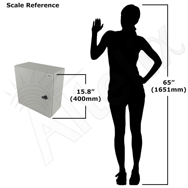 Altelix 16x16x8 Vented Steel Weatherproof NEMA Enclosure with