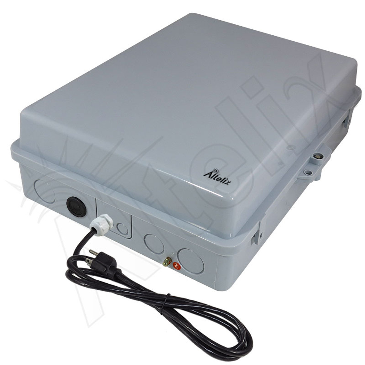 Altelix 17x14x6 PC + ABS Weatherproof Power Box NEMA Enclosure with 120V  Power Outlets