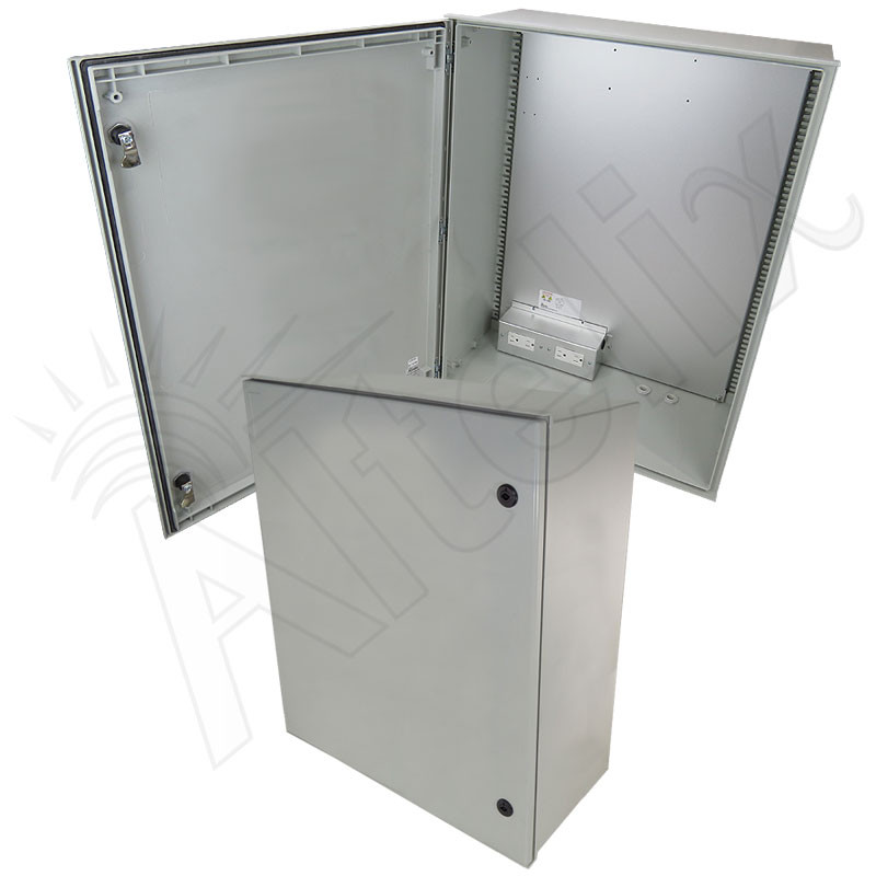 Altelix 32x24x12 NEMA 4X Fiberglass Weatherproof Enclosure with