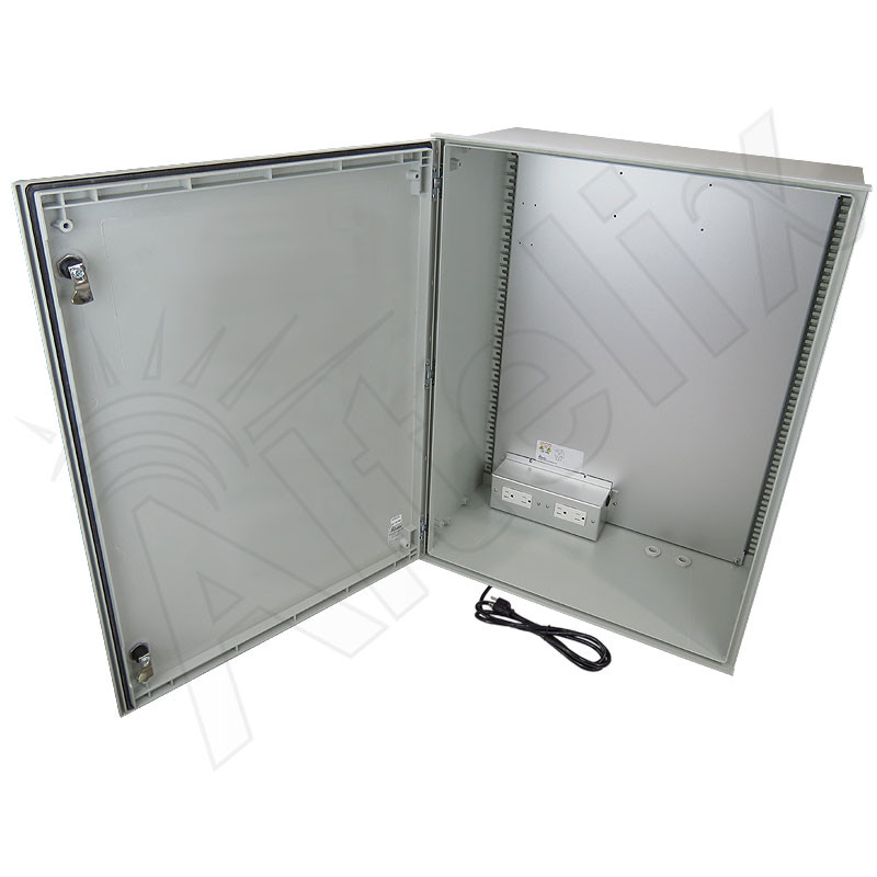 Altelix 32x24x12 NEMA 4X Fiberglass Weatherproof Enclosure with