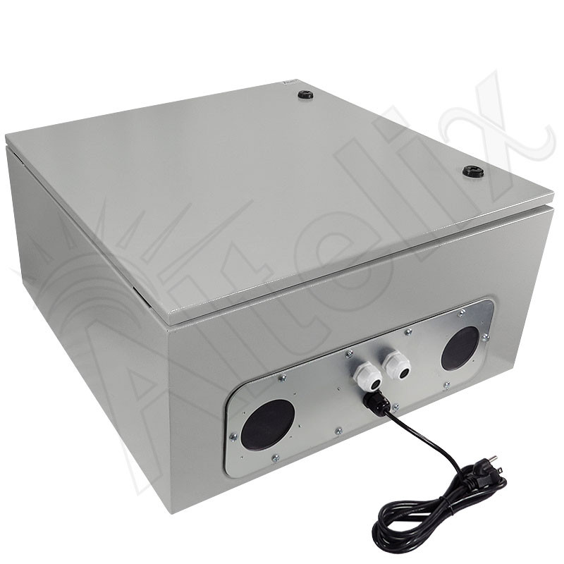 Altelix 24x24x12 Steel Heated Weatherproof NEMA Enclosure with