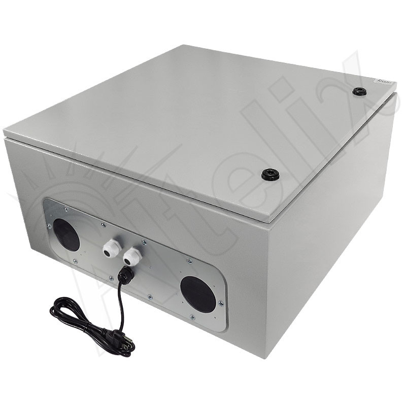 Altelix 24x24x12 Steel Heated Weatherproof NEMA Enclosure with