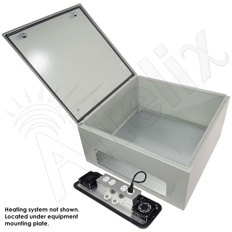 Altelix 24x24x12 Steel Heated Weatherproof NEMA Enclosure with