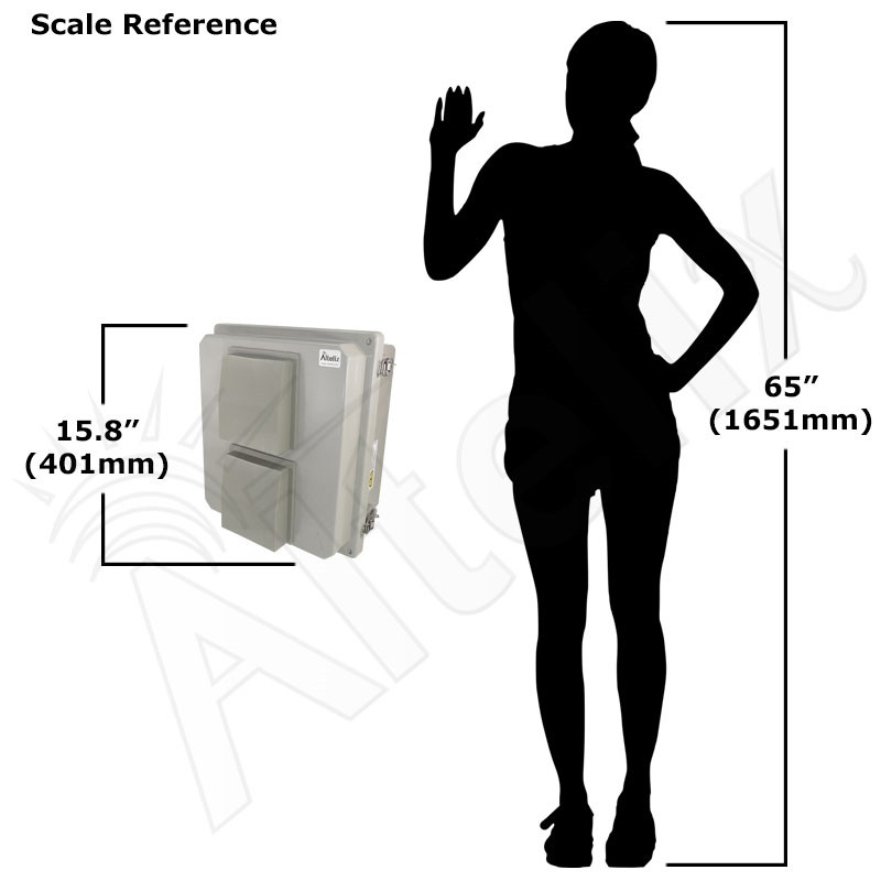 Altelix 14x12x8 Fiberglass Vented & Heated Weatherproof NEMA