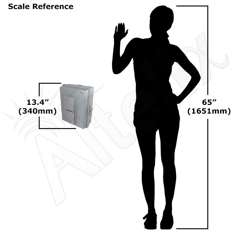 Altelix 14x11x5 PC + ABS Weatherproof Vented Utility Box NEMA
