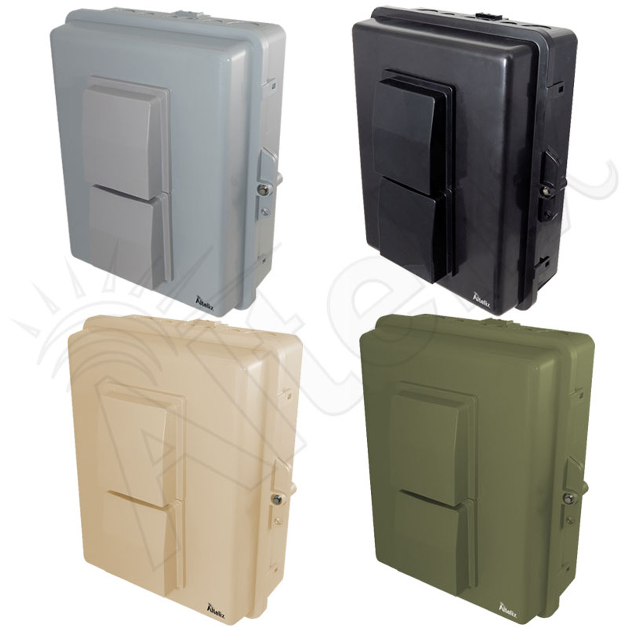 Altelix 14x11x5 PC + ABS Weatherproof Vented Utility Box