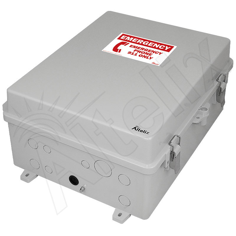 Altelix Weatherproof NEMA 4X Emergency Phone Call Box 17x14x7