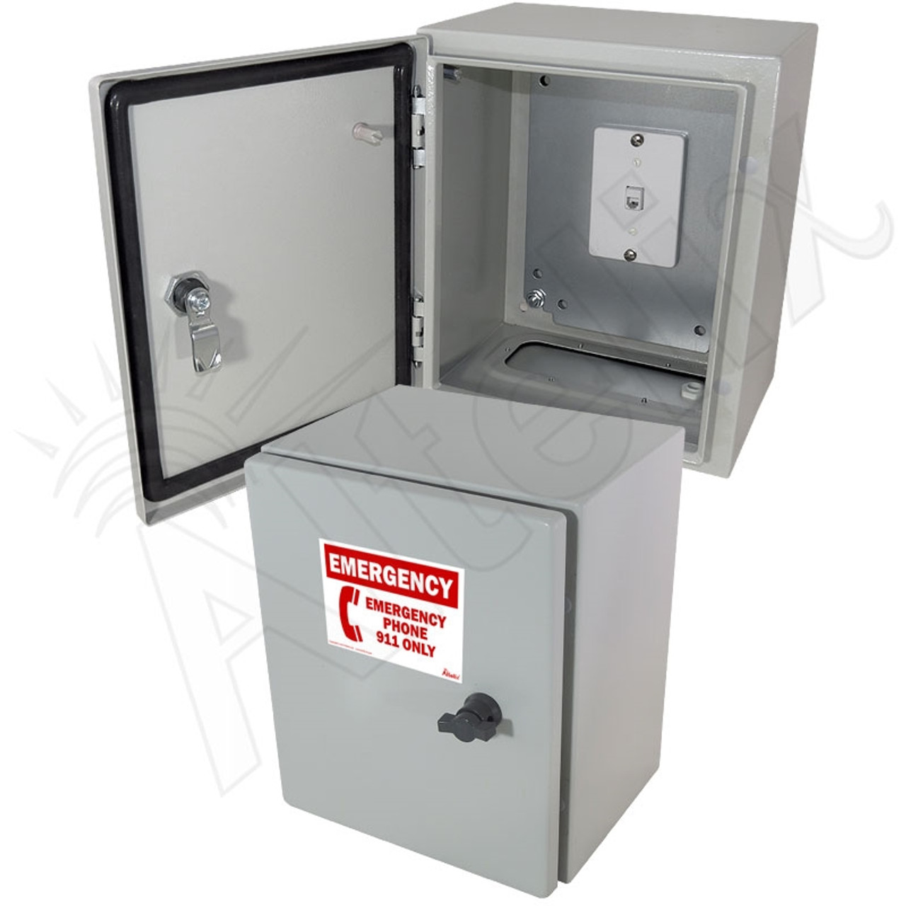 Altelix 12x10x6 Steel Outdoor Weatherproof NEMA 4X Phone