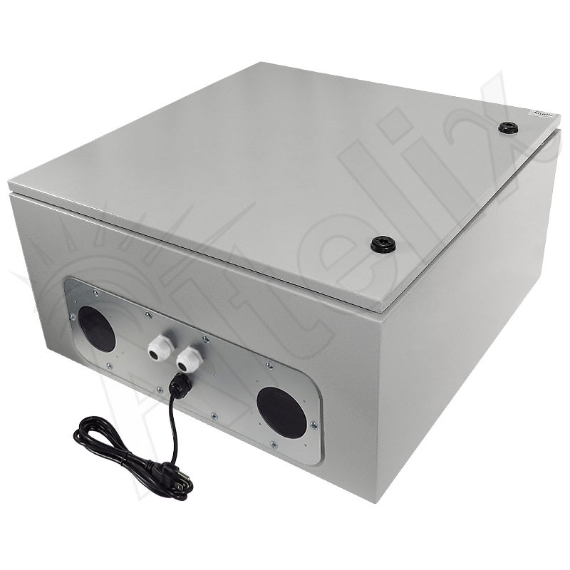 Altelix 24x24x12 Vented Steel Weatherproof NEMA Enclosure with