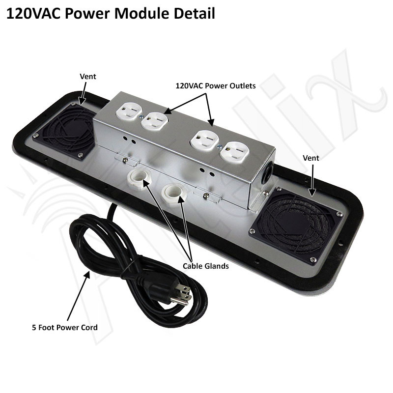 Altelix 24x24x12 Vented Steel Weatherproof NEMA Enclosure with