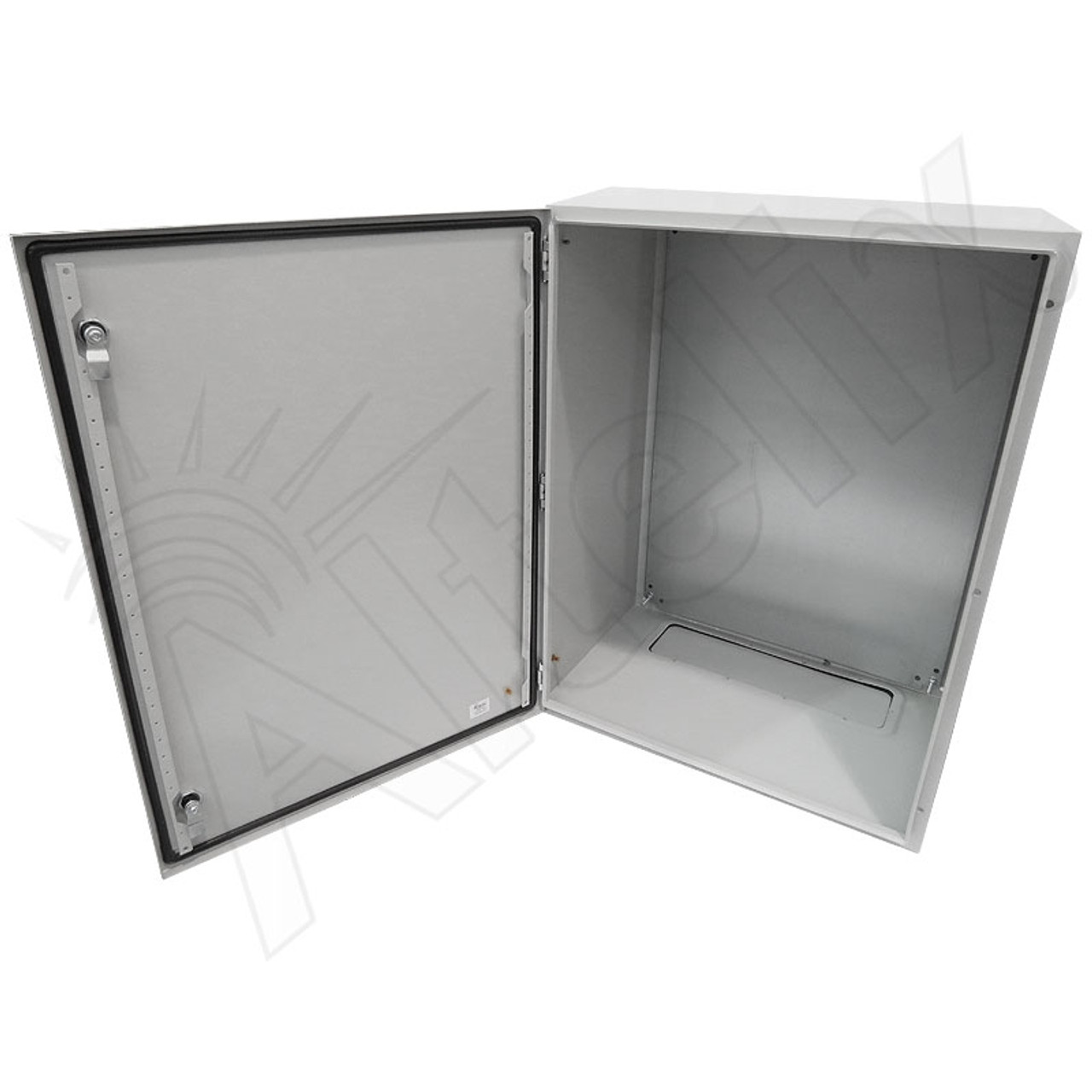 Altelix 32x24x16 NEMA 4X Steel Weatherproof Enclosure with Steel Equipment  Mounting Plate