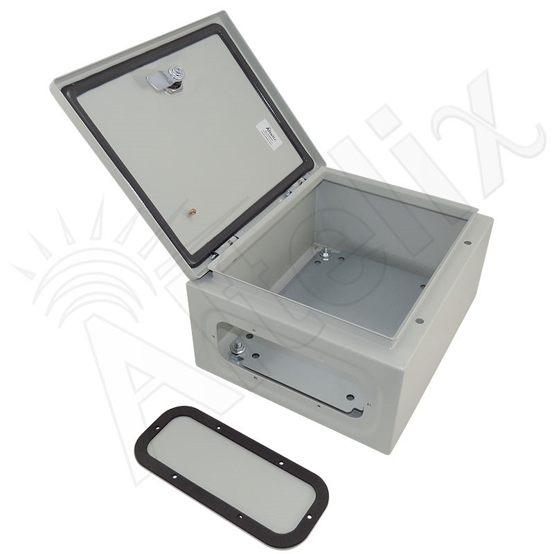 Altelix 12x10x6 NEMA 4X Steel Weatherproof Enclosure with Steel