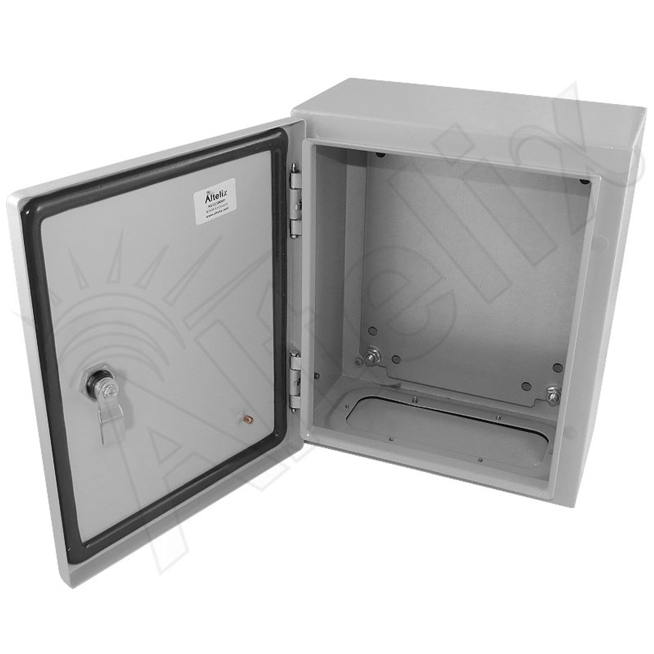 12x9x5 Pole Mount IP66 NEMA 4X PC+ABS Weatherproof Utility Box with Hinged  Door