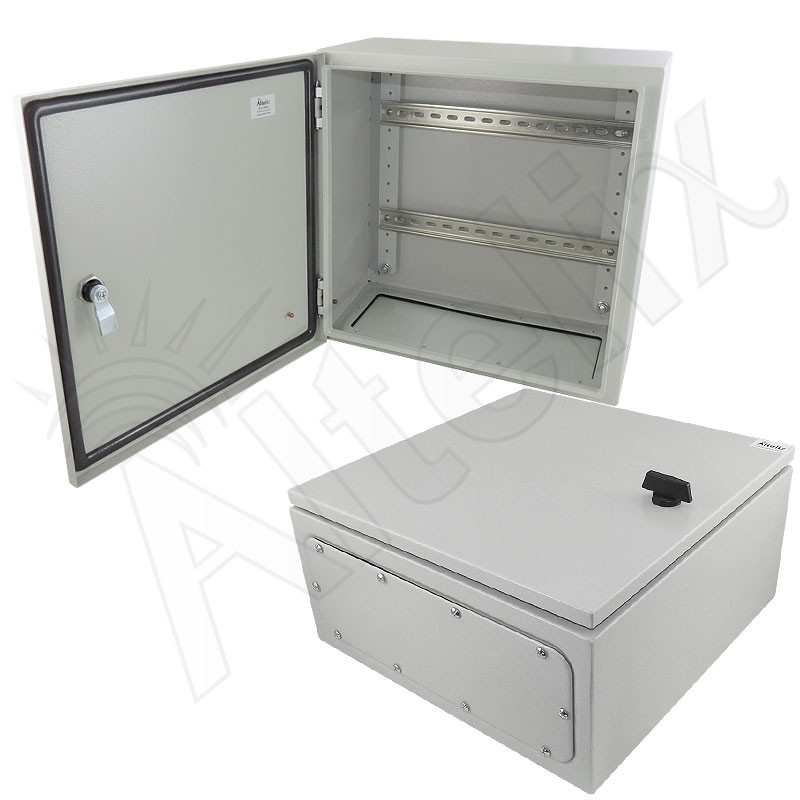 Altelix 16x16x8 Industrial DIN Rail NEMA 4X Steel Weatherproof