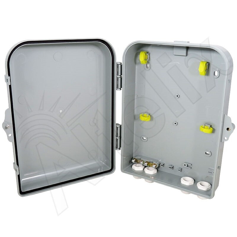 Altelix 13x10x4 NEMA 4X Polycarbonate Pole Mount Utility Box